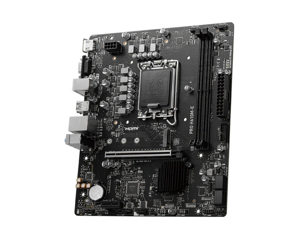 MSI Pro H610M-E DDR5 Intel 12/13th Gen microATX Motherboard