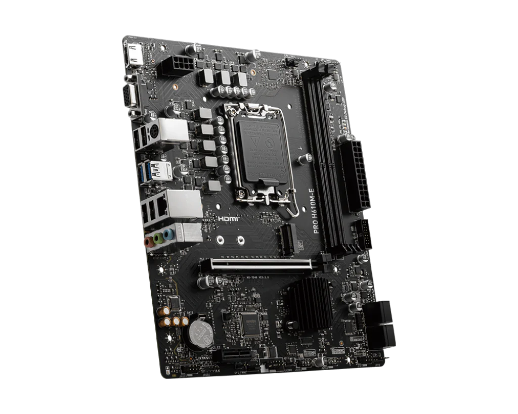 MSI Pro H610M-E DDR5 Intel 12/13th Gen microATX Motherboard