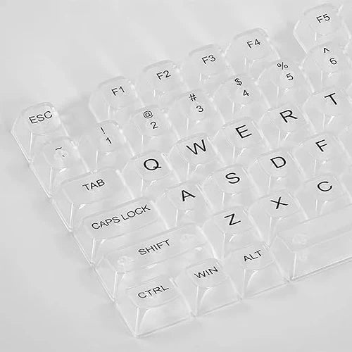 Redragon A135 Crystal KeyCaps, 147 Keys Standard Doubleshot PBT Keycap Set, OSA Profile, US(ANSI) Layout, Compatble with Most Mechanical Keyboards & Optical Keyboards, Keycaps Puller Included