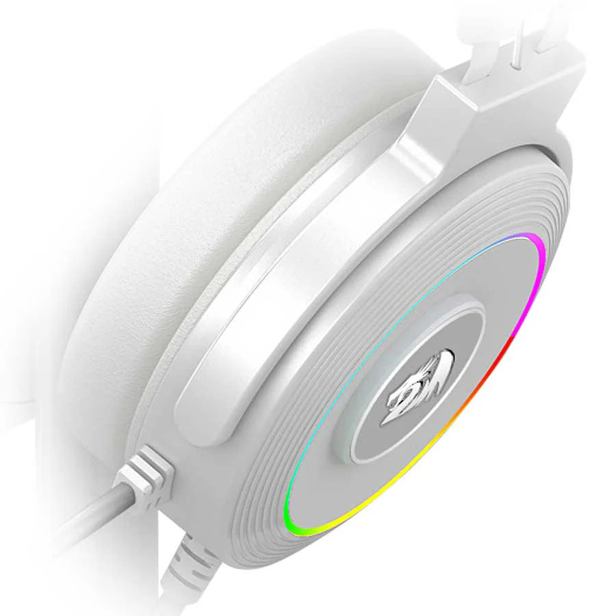 REDRAGON H320W LAMIA 2 RGB 7.1 GAMIGN HEADSET WITH NOISE-CANCELLATION (WHITE)