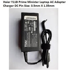 Haier Y11B Prime Minister Laptop AC Adapter Charger DC Pin Size: 3.5mm X 1.35mm