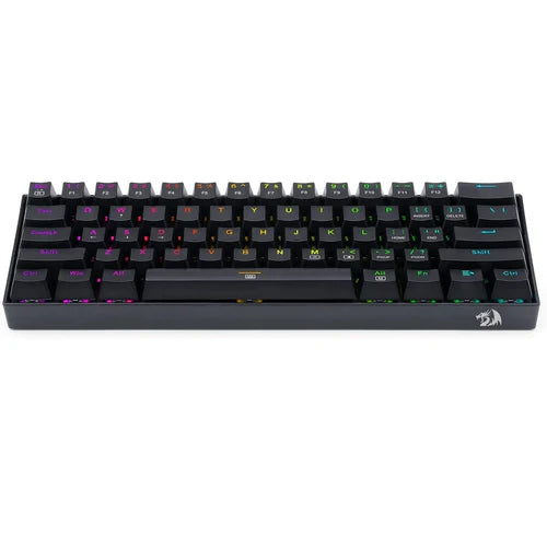 Redragon K630 Dragon Born 60% Wired RGB Gaming Keyboard, 61 Keys Compact Mechanical Keyboard with Linear Red Switch, Pro Driver Support, Black