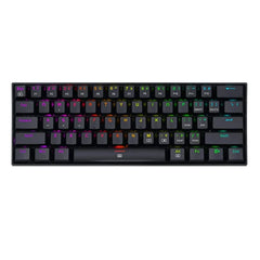 Redragon K630 Dragon Born 60% Wired RGB Gaming Keyboard, 61 Keys Compact Mechanical Keyboard with Linear Red Switch, Pro Driver Support, Black