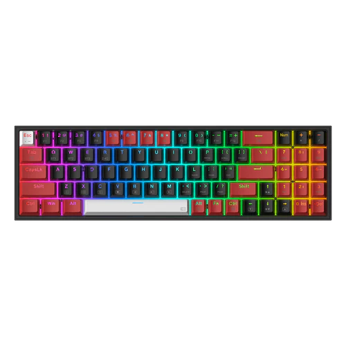 Redragon K628 CTB Pollux Pro 75% 3-Mode Wireless RGB Gaming Keyboard, 78 Keys Hot-Swappable Compact Mechanical Keyboard w/Hot-Swap Free-Mod PCB Socket, Dedicated Arrow Keys & Numpad, Red Switch