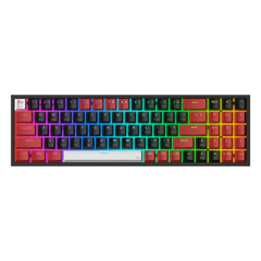 Redragon K628 CTB Pollux Pro 75% 3-Mode Wireless RGB Gaming Keyboard, 78 Keys Hot-Swappable Compact Mechanical Keyboard w/Hot-Swap Free-Mod PCB Socket, Dedicated Arrow Keys & Numpad, Red Switch