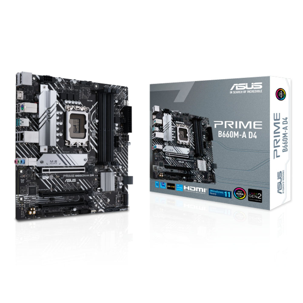 ASUS PRIME B660M-A D4 LGA 1700 mATX Motherboard