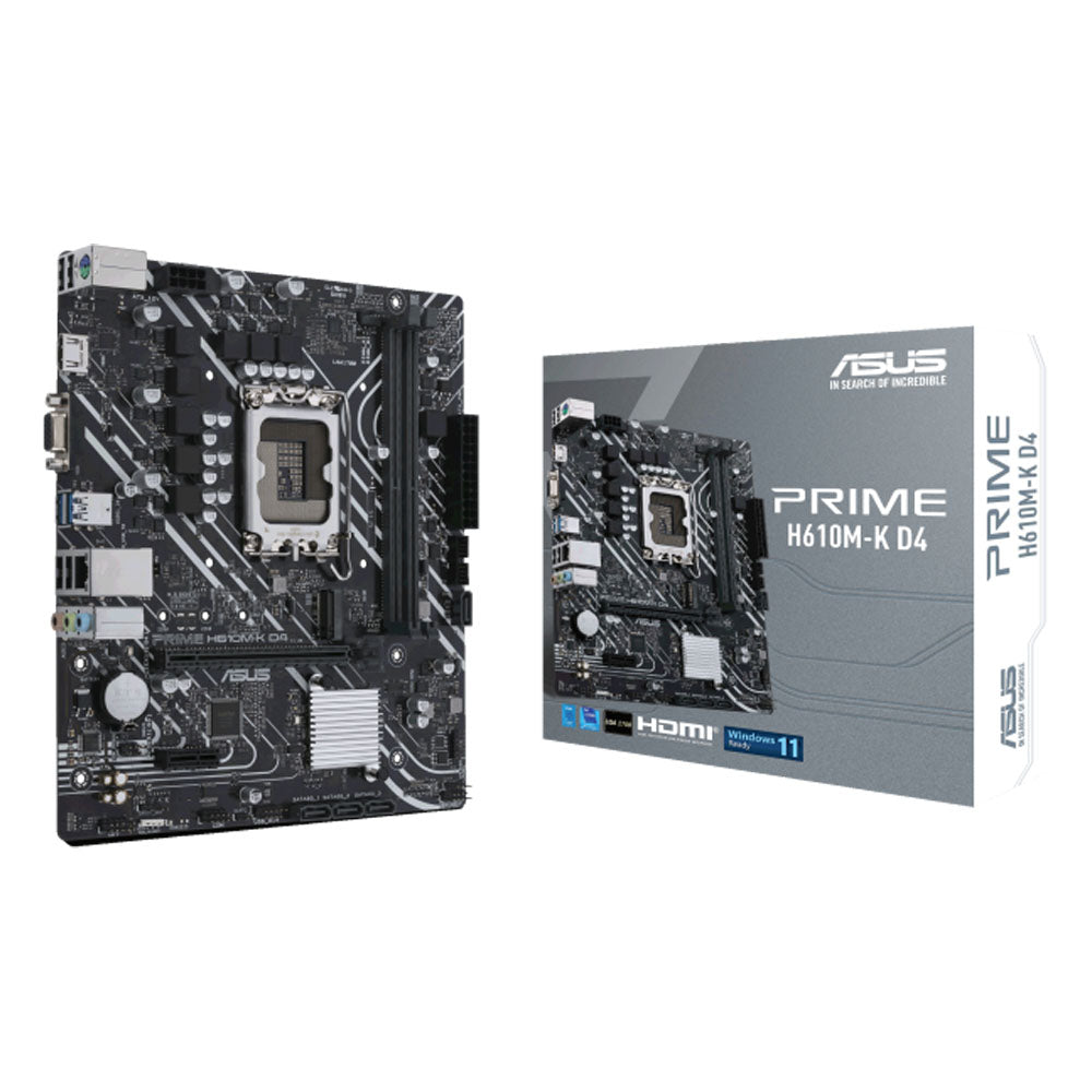 ASUS PRIME H610M-K D4 LGA 1700 Micro ATX Motherboard