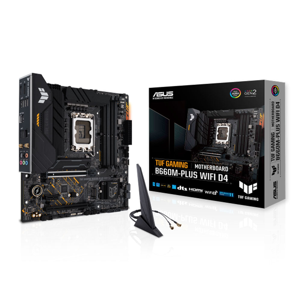 ASUS TUF GAMING B660M-PLUS WIFI D4 LGA 1700 mATX Motherboard