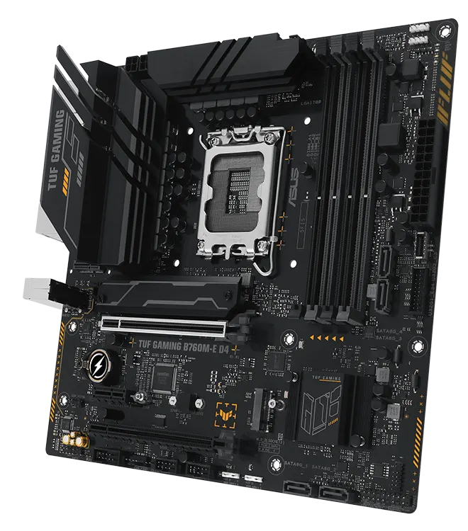 ASUS TUF GAMING B760M-E D4 LGA 1700 mATX Motherboard