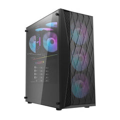 DarkFlash DK352 ATX With 4 ARGB Fans Gaming Case Black