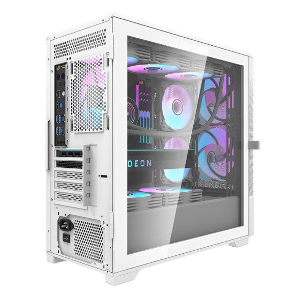 DARKFLASH DK415M M-ATX WHITE WITH 2X140MM ARGB FAN PC CASE