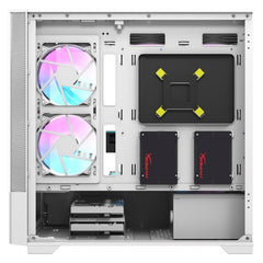 DARKFLASH DK415M M-ATX WHITE WITH 2X140MM ARGB FAN PC CASE