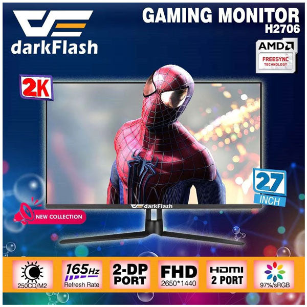 Darkflash H2706 27 Inch 2K 165Hz 1MS IPS Gaming Moniter