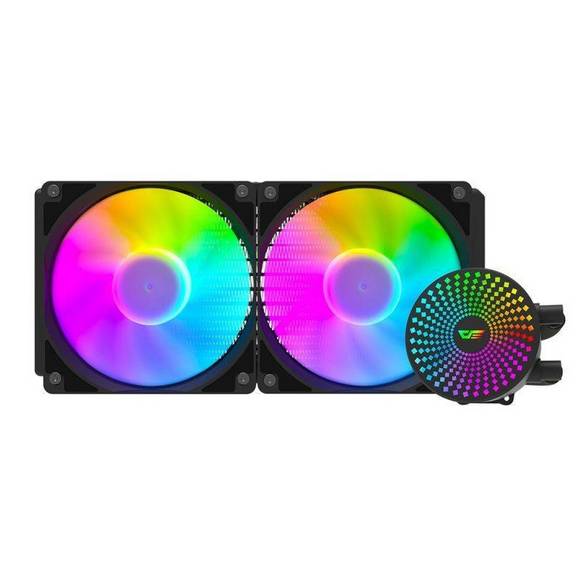 DarkFlash Radiant DC 240 ARGB AIO CPU Liquid Cooler – Black