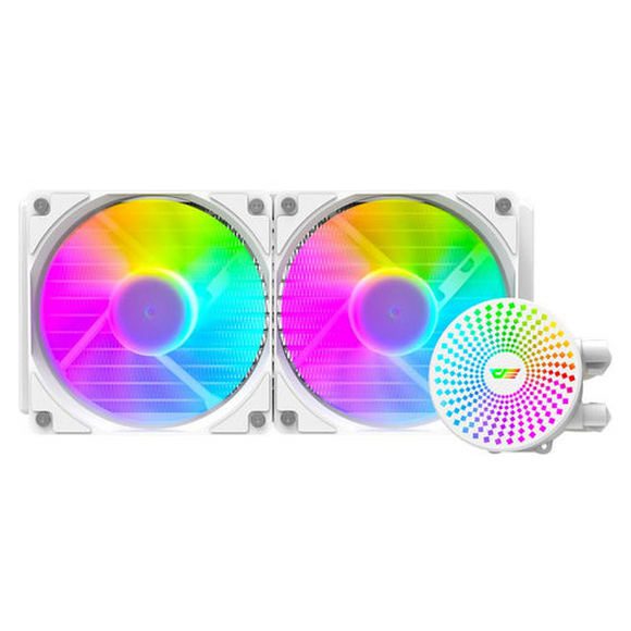 DarkFlash Radiant DC 240 ARGB AIO CPU Liquid Cooler – White