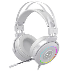 REDRAGON H320W LAMIA 2 RGB 7.1 GAMIGN HEADSET WITH NOISE-CANCELLATION (WHITE)