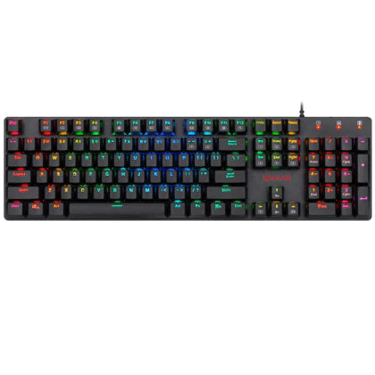 REDRAGON K589 SHRAPNEL RGB BACKLIT MECHANICAL GAMING KEYBOARD 104 KEYS ANTI-GHOSTING RED SWITCHES