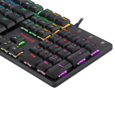 REDRAGON K589 SHRAPNEL RGB BACKLIT MECHANICAL GAMING KEYBOARD 104 KEYS ANTI-GHOSTING RED SWITCHES