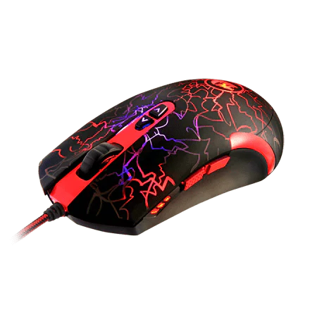 Redragon M701-A Gaming Mouse Wired Lavawolf, 3500 DPI 7 Programmable Buttons & 5 Memory Profiles Ergonomic Mouse for Mac and Windows PC Gamers (Black)