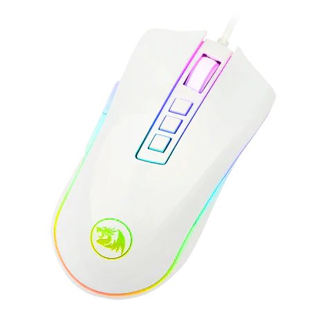 Redragon M711W Cobra Chroma White Gaming Mouse with 16.8 Million RGB Color Backlit, 10,000 DPI Adjustable, Comfortable Grip, 7 Programmable Buttons