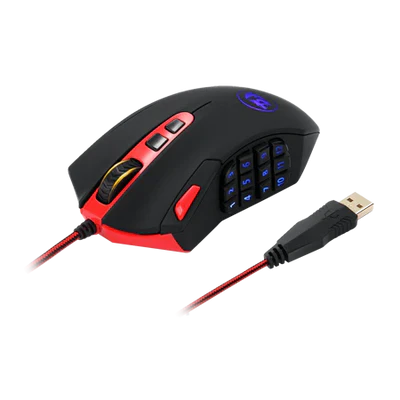 Redragon M901 Perdition 24000DPI MMO Mouse LED RGB Wired Gaming Mouse