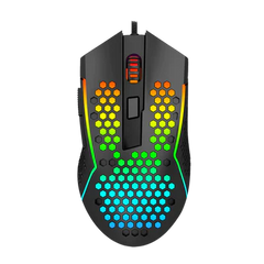 Redragon M987 Lightweight Honeycomb Gaming Mouse Rgb Backlit Wired 6 Buttons Programmable With 12400 Dpi