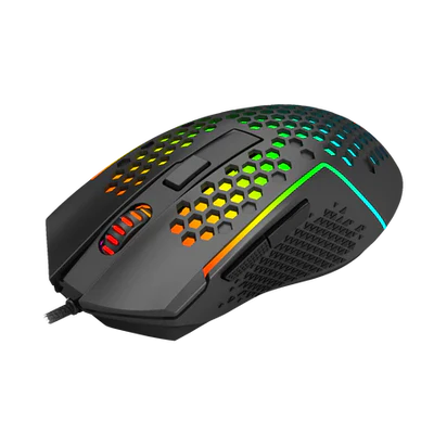 Redragon M987 Lightweight Honeycomb Gaming Mouse Rgb Backlit Wired 6 Buttons Programmable With 12400 Dpi