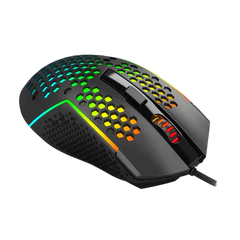 Redragon M987 Lightweight Honeycomb Gaming Mouse Rgb Backlit Wired 6 Buttons Programmable With 12400 Dpi