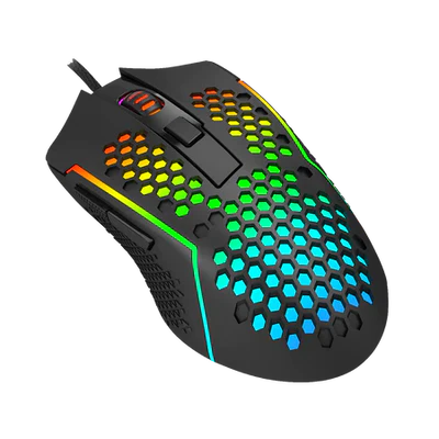 Redragon M987 Lightweight Honeycomb Gaming Mouse Rgb Backlit Wired 6 Buttons Programmable With 12400 Dpi