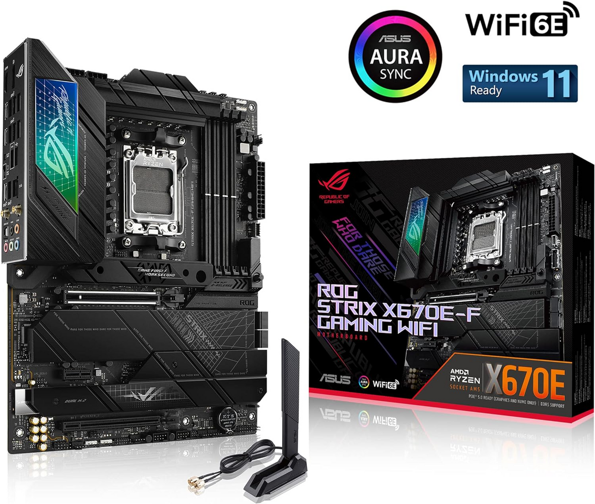 ASUS ROG STRIX X670E-F GAMING WIFI LGA 1718 ATX Motherboard