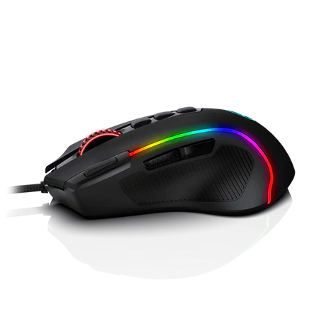 Redragon M612 Predator RGB Gaming Mouse, 8000 DPI Wired Optical Gamer Mouse with 11 Programmable Buttons & 5 Backlit Modes, Software Supports DIY Keybinds Rapid Fire Button