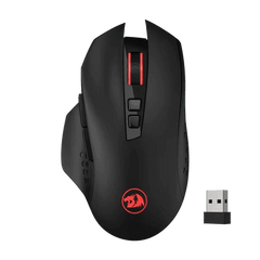 Redragon M656 Gainer Wireless Gaming Mouse, 4000 DPI 2.4Ghz Gamer Mouse w/ 5 DPI Levels, 7 Macro Buttons, Red LED Backlit & Pro Software/Drive Supported, for PC/Mac/Laptop