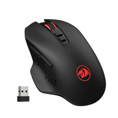 Redragon M656 Gainer Wireless Gaming Mouse, 4000 DPI 2.4Ghz Gamer Mouse w/ 5 DPI Levels, 7 Macro Buttons, Red LED Backlit & Pro Software/Drive Supported, for PC/Mac/Laptop