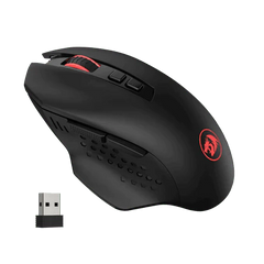 Redragon M656 Gainer Wireless Gaming Mouse, 4000 DPI 2.4Ghz Gamer Mouse w/ 5 DPI Levels, 7 Macro Buttons, Red LED Backlit & Pro Software/Drive Supported, for PC/Mac/Laptop