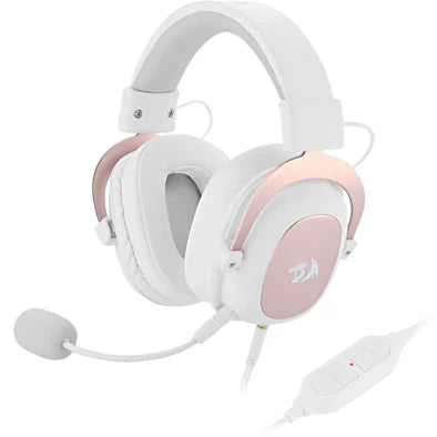 REDRAGON H510W ZEUS 2 WIRED GAMING HEADSET - 7.1 SURROUND SOUND (WHITE)