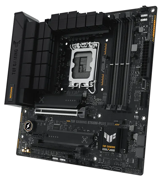 ASUS TUF GAMING B760M-PLUS LGA 1700 WIFI mATX Motherboard