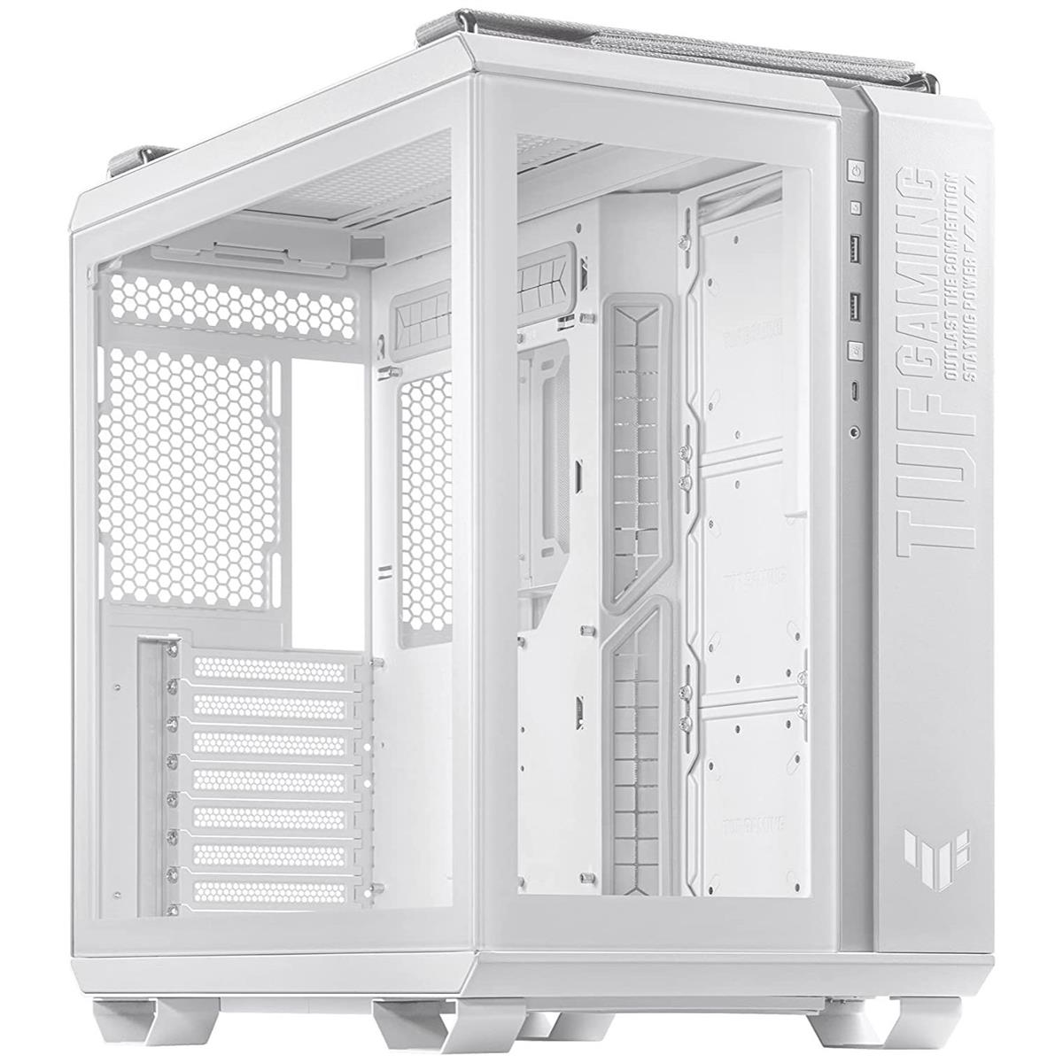 ASUS TUF Gaming GT502 Mid-Tower PC Gaming Case - White