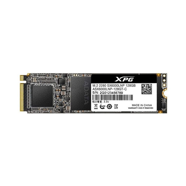 XPG SX6000 Lite PCIe Gen3x4 M.2 NVMe 2280 Solid State Drive – 128GB