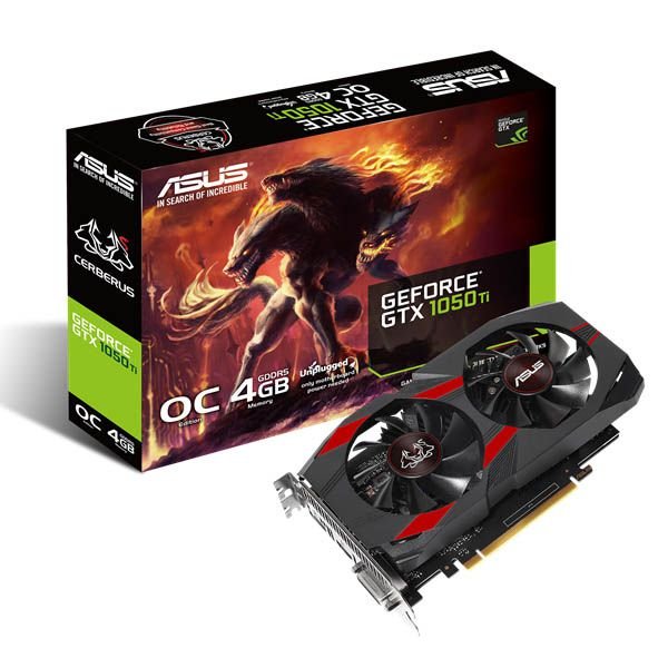 ASUS Cerberus GeForce GTX 1050 Ti OC Edition 4GB GDDR5 Graphics Card – CERBERUS-GTX1050TI-O4G