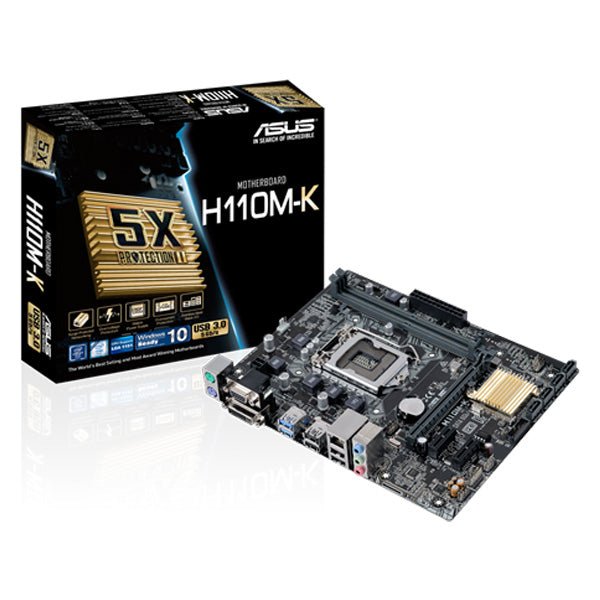 ASUS H110M-K LGA 1151 Micro ATX Motherboard