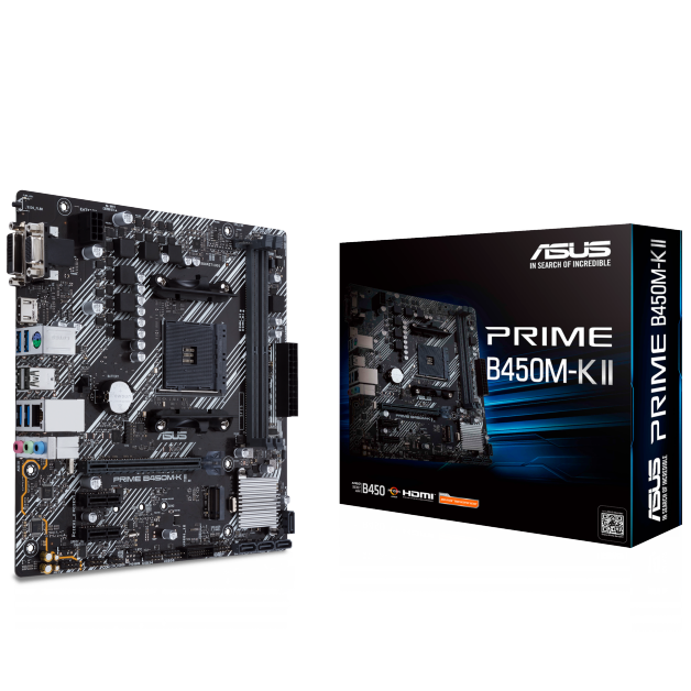 Asus Prime B450M-K II DDR4 AMD B450 (Ryzen AM4) Micro ATX Motherboard