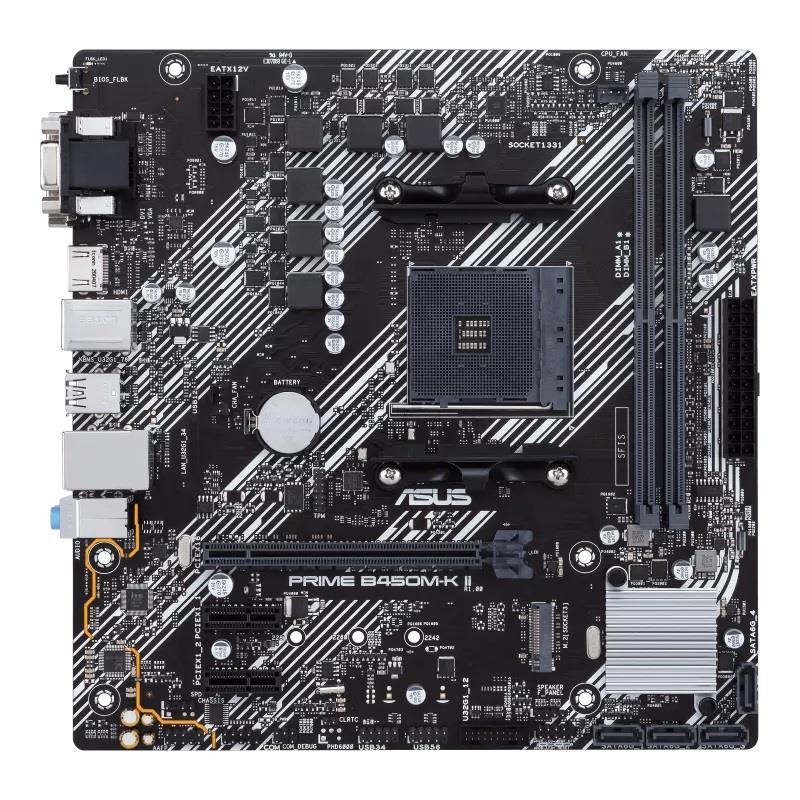 Asus Prime B450M-K II DDR4 AMD B450 (Ryzen AM4) Micro ATX Motherboard