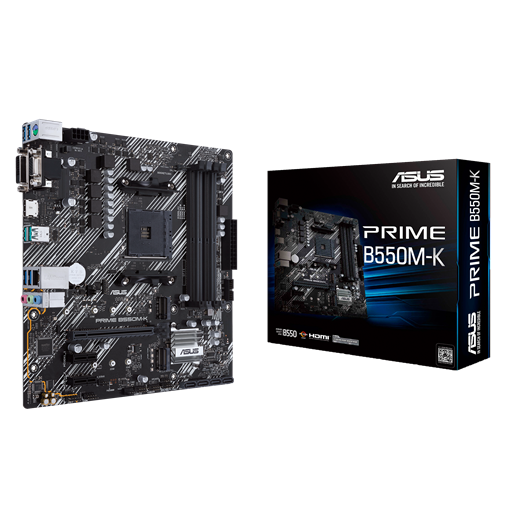 Asus Prime AMD B550M-K DDR4 (Ryzen AM4) Micro ATX Motherboard