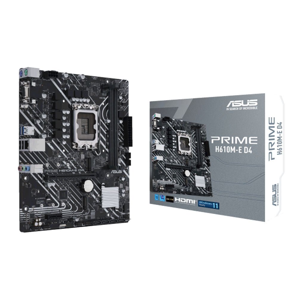 ASUS PRIME H610M-E D4 LGA 1700 Micro ATX Motherboard