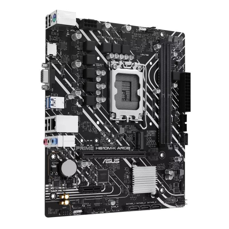 Asus Prime H610M-K ARGB DDR5 Intel 12/13/14th Gen microATX Motherboard