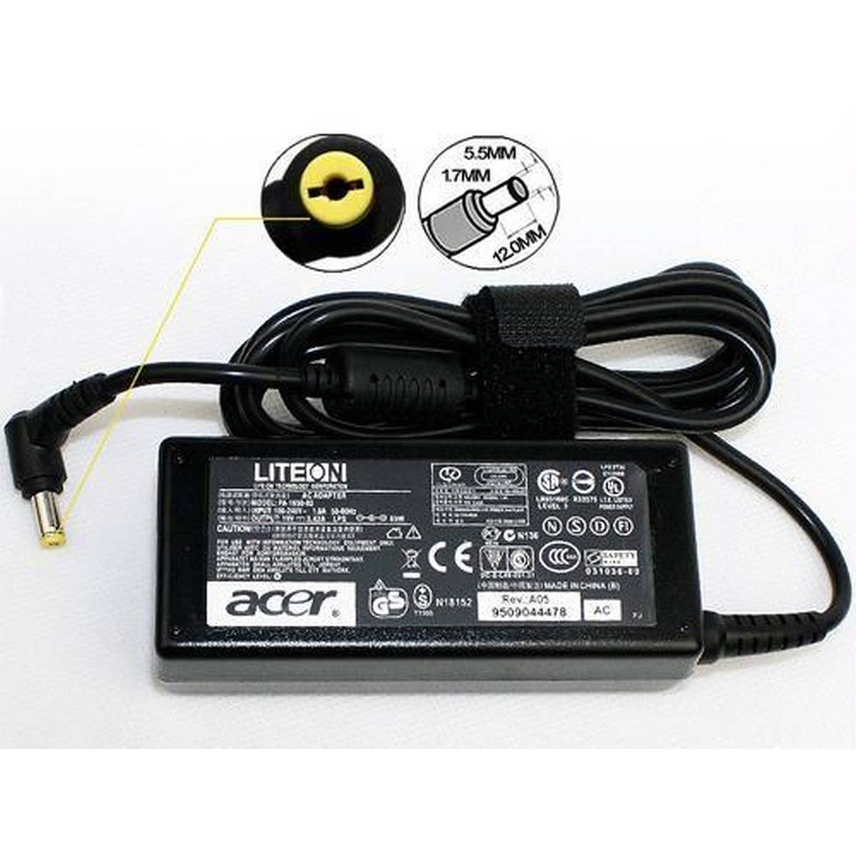 ACER Laptop Charger 19V 3.42A 65W TIP 5.5*1.7MM SIZE