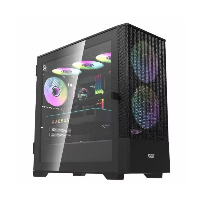 DARKFLASH DK415M M-ATX BLACK WITH 2X140MM ARGB FAN PC CASE