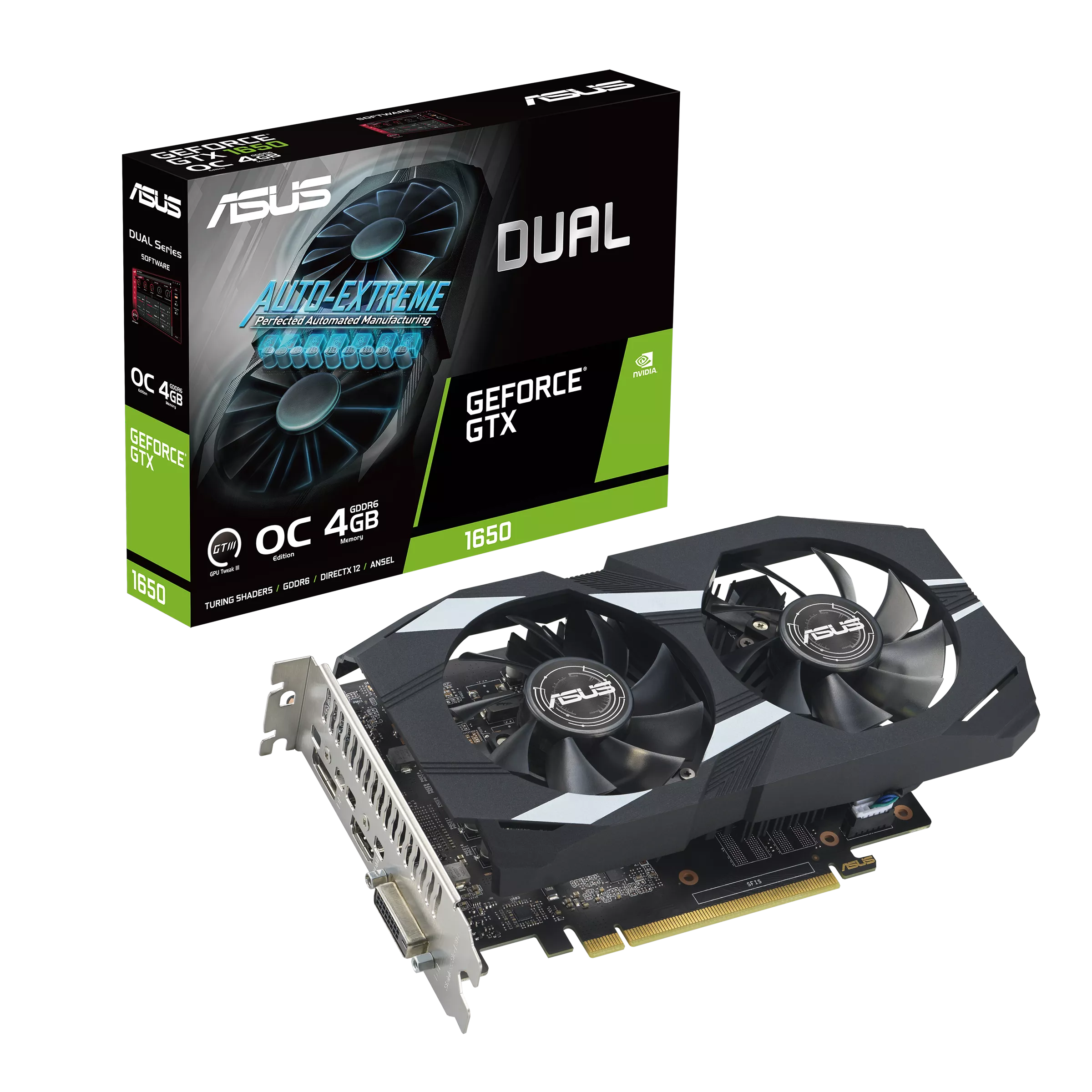 ASUS Dual GTX 1650 OC Edition 4GB GDDR6 EVO