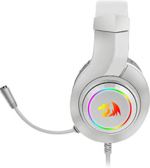 REDRAGON H260W HYLAS RGB GAMING HEADSET (WHITE)