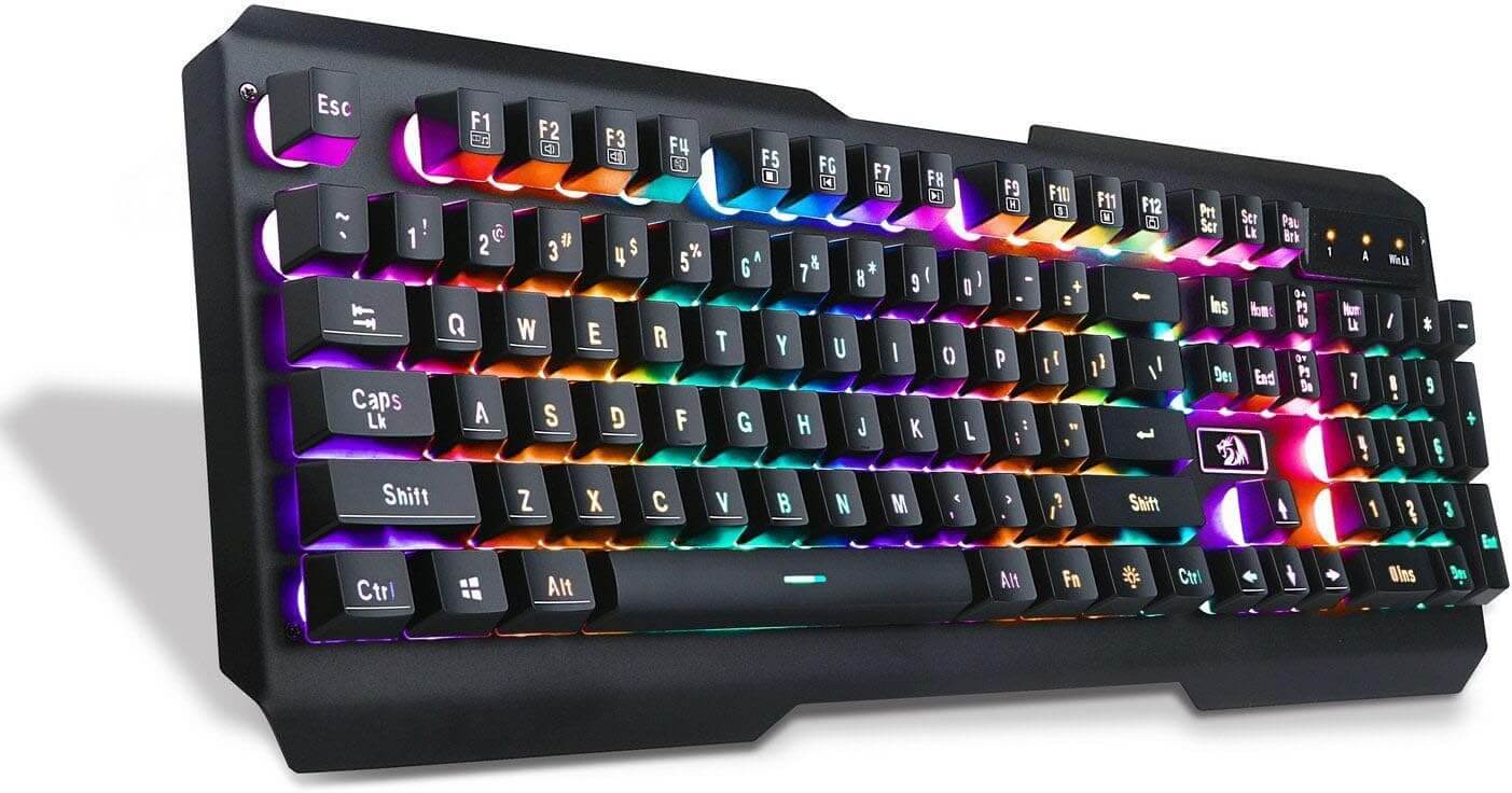 Redragon K506 Centaur 2 7-Color Rainbow Backlit Full-Size Gaming Keyboard